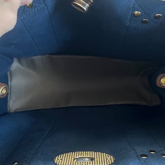 Empire Navy Blue Women's Bag Set-Tote,Purse and Card holder or coin purse - Picture 6 of 16